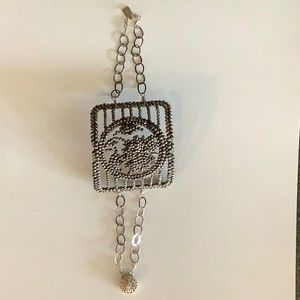 Antique shoe buckle bracelet conversion